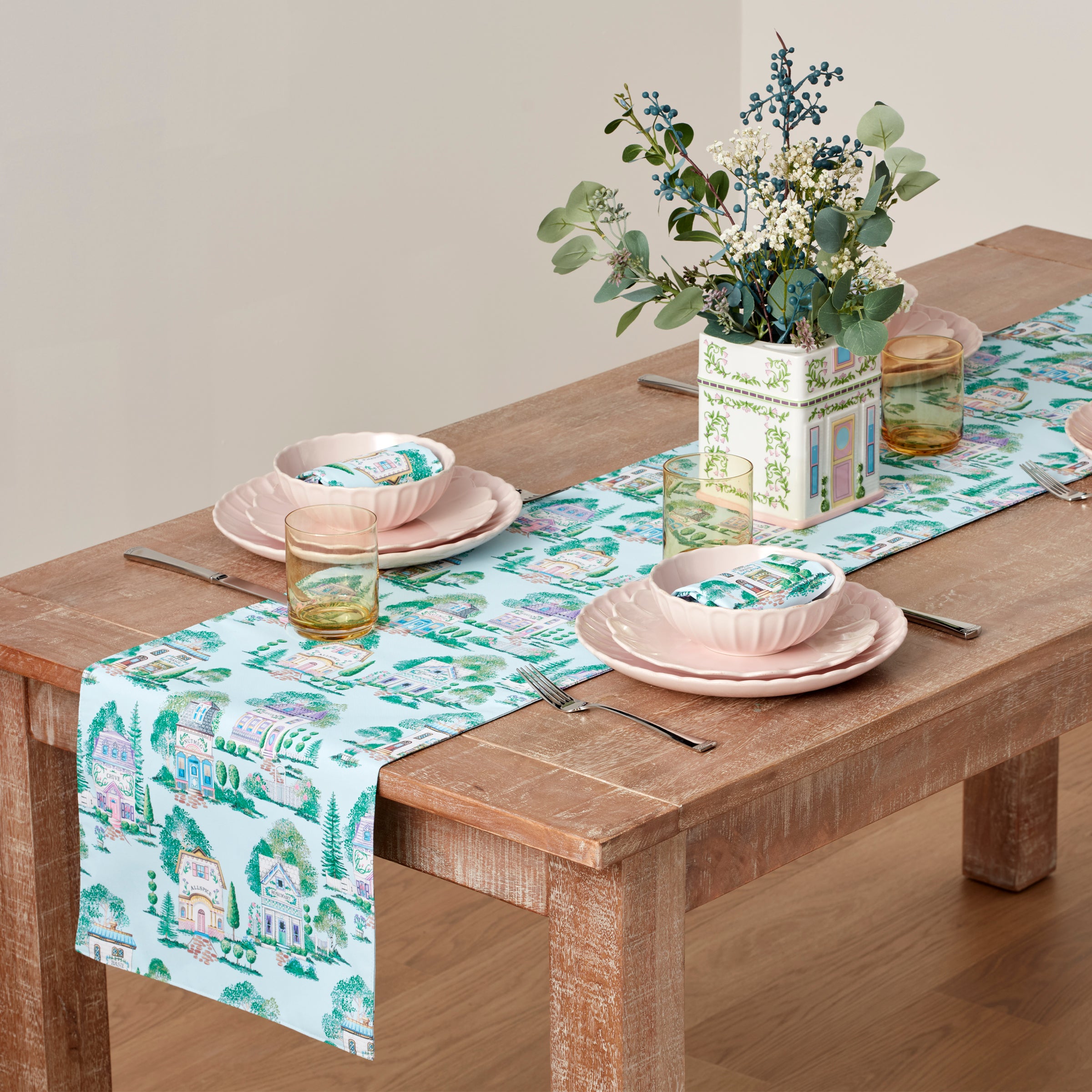Lenox Spice Village Allover 14x70 Table Runner - Image 2