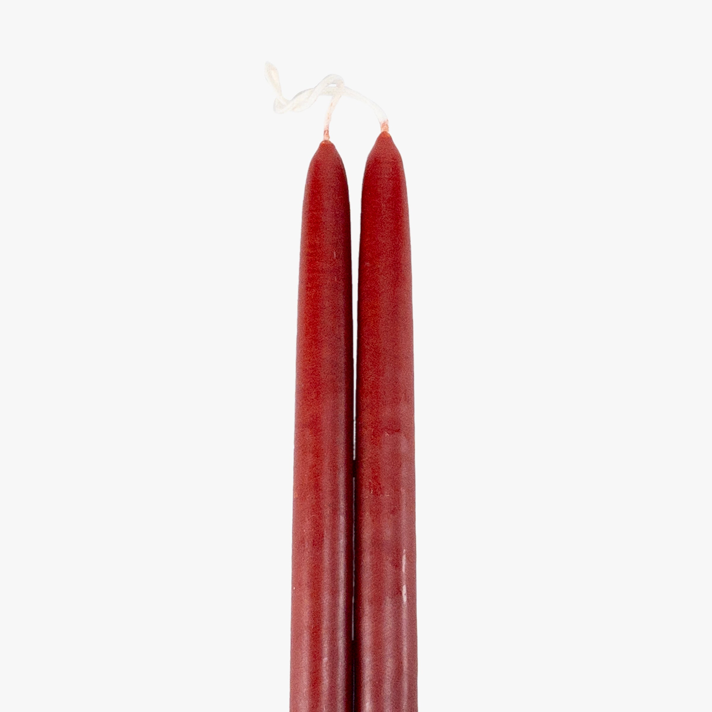 Dripless Rust 12 Taper Candles. Set of 2 - Image 2