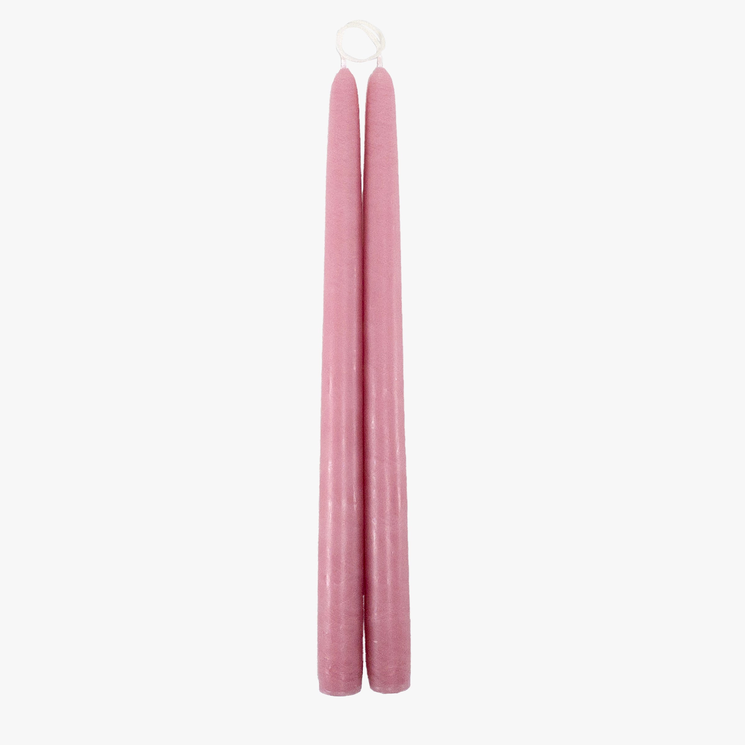 Dripless Vintage Rose 12 Taper Candles. Set of 2