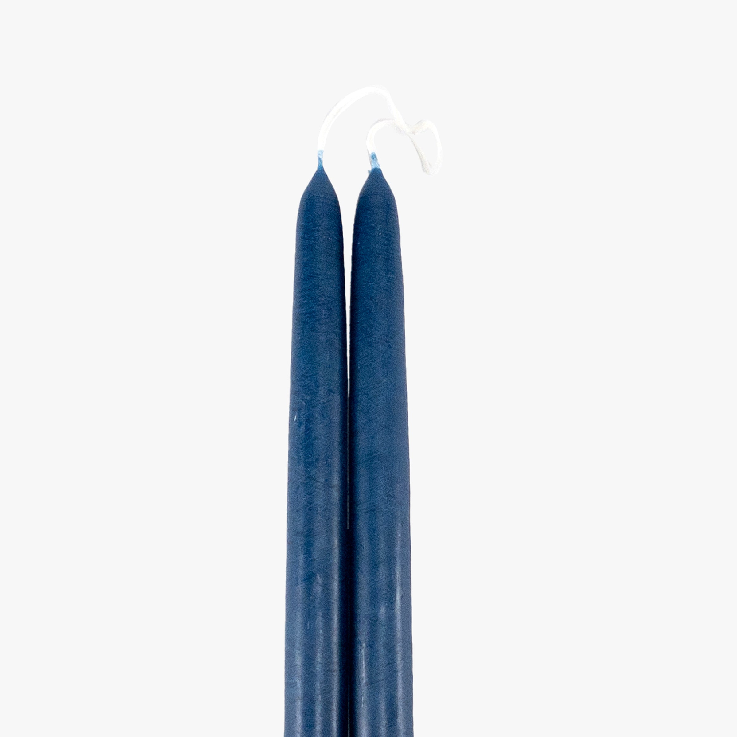 Dripless Indigo 12 Taper Candles. Set of 2 - Image 2