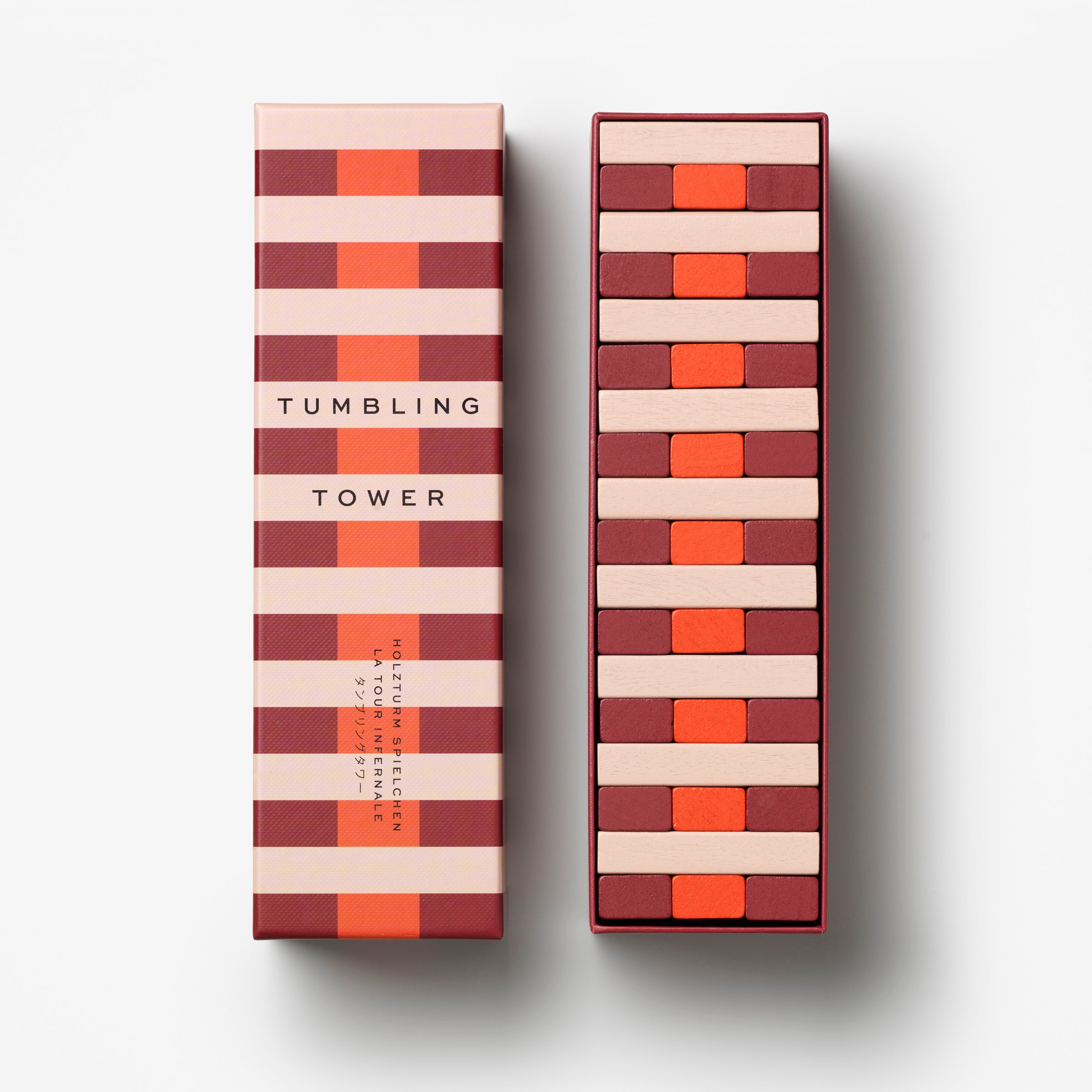 Red Tumbling Tower Game - Image 4