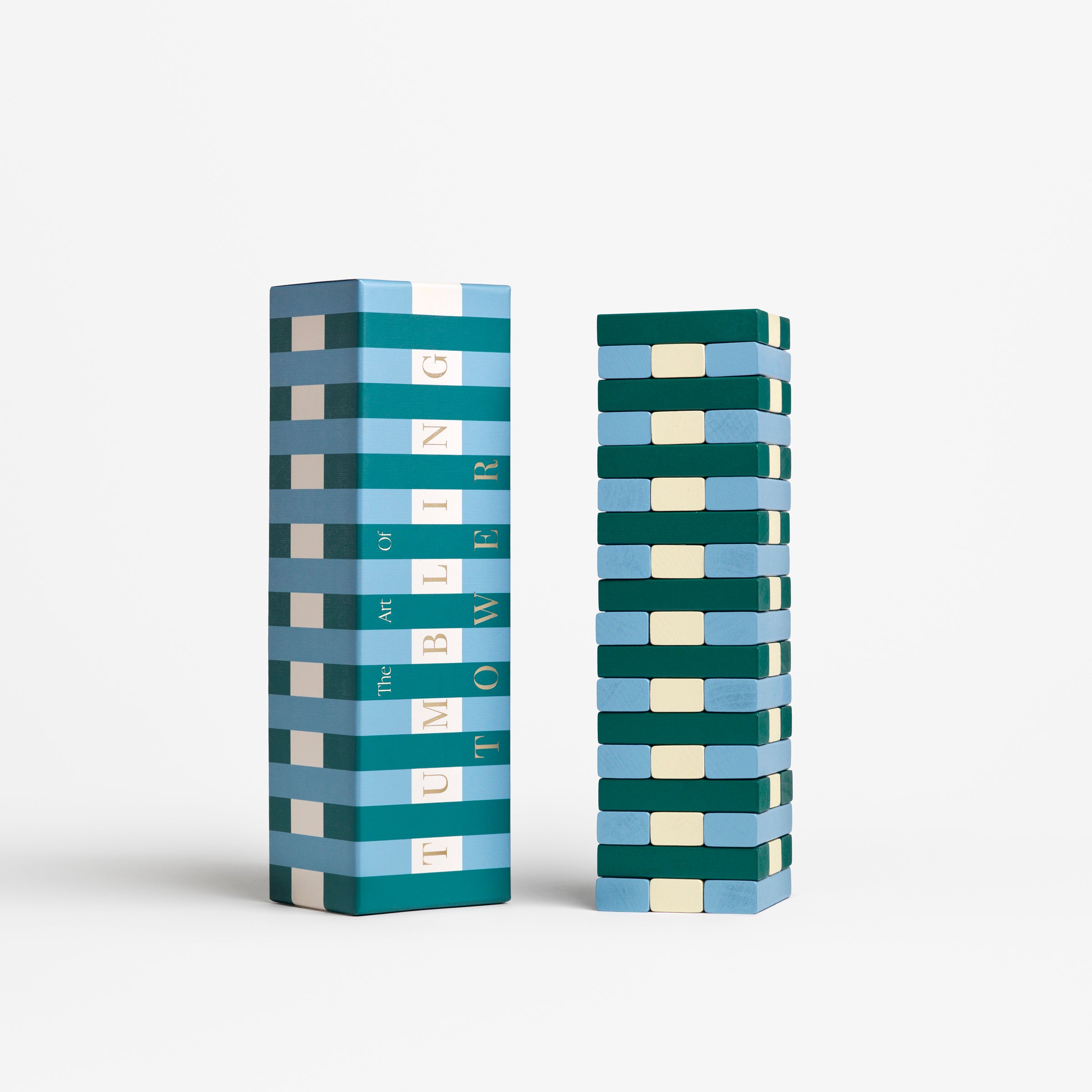 Blue Tumbling Tower Game - Image 4