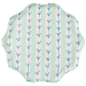 Alternative view of Flora Reusable Large Plates. Set of 6