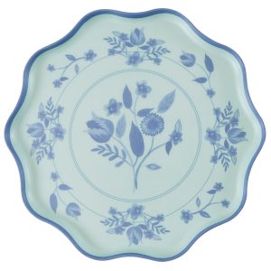 Alternative view of Vintage Botanical Reusable Large Plates. Set of 4