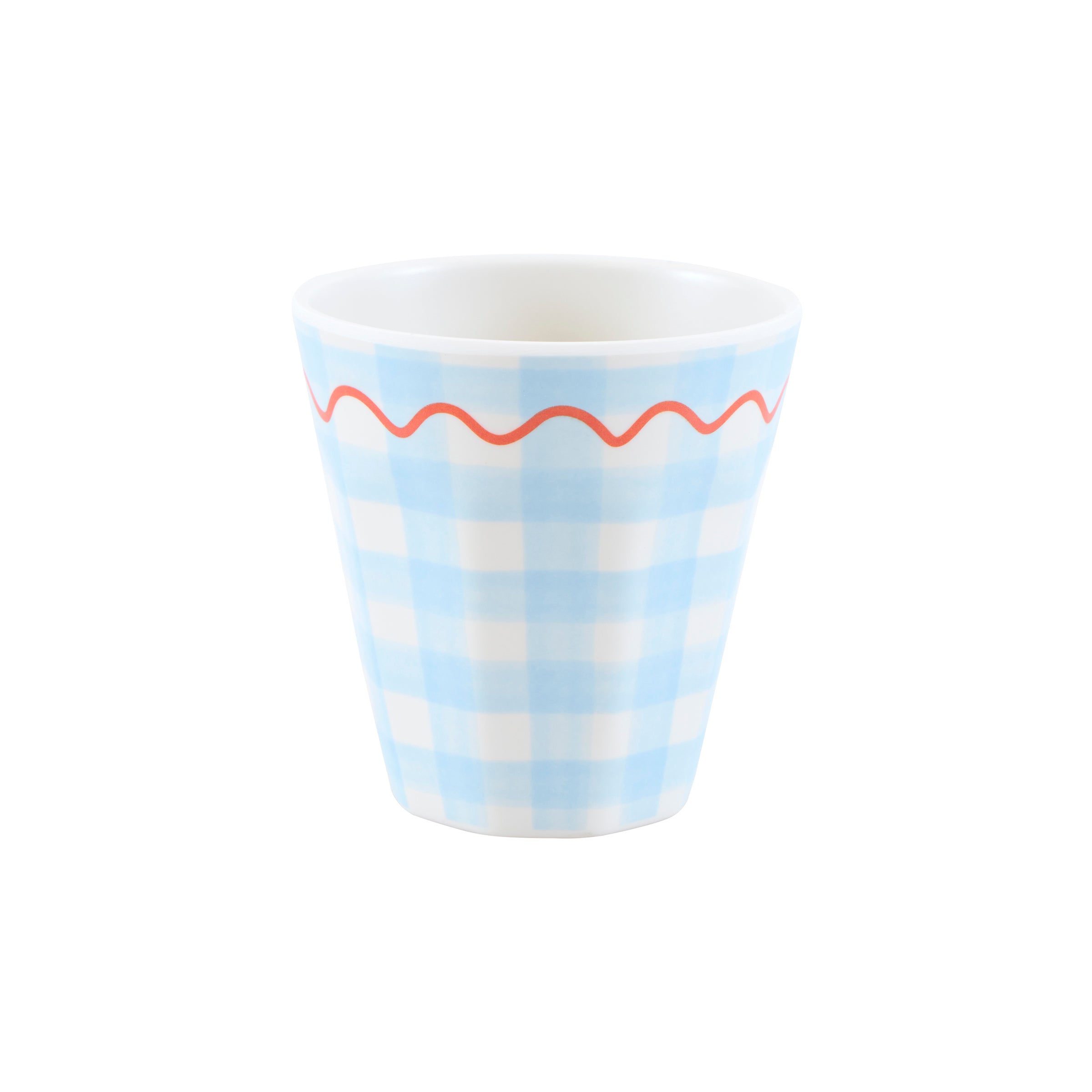 Gingham Reusable Cups. Set of 6 - Image 3