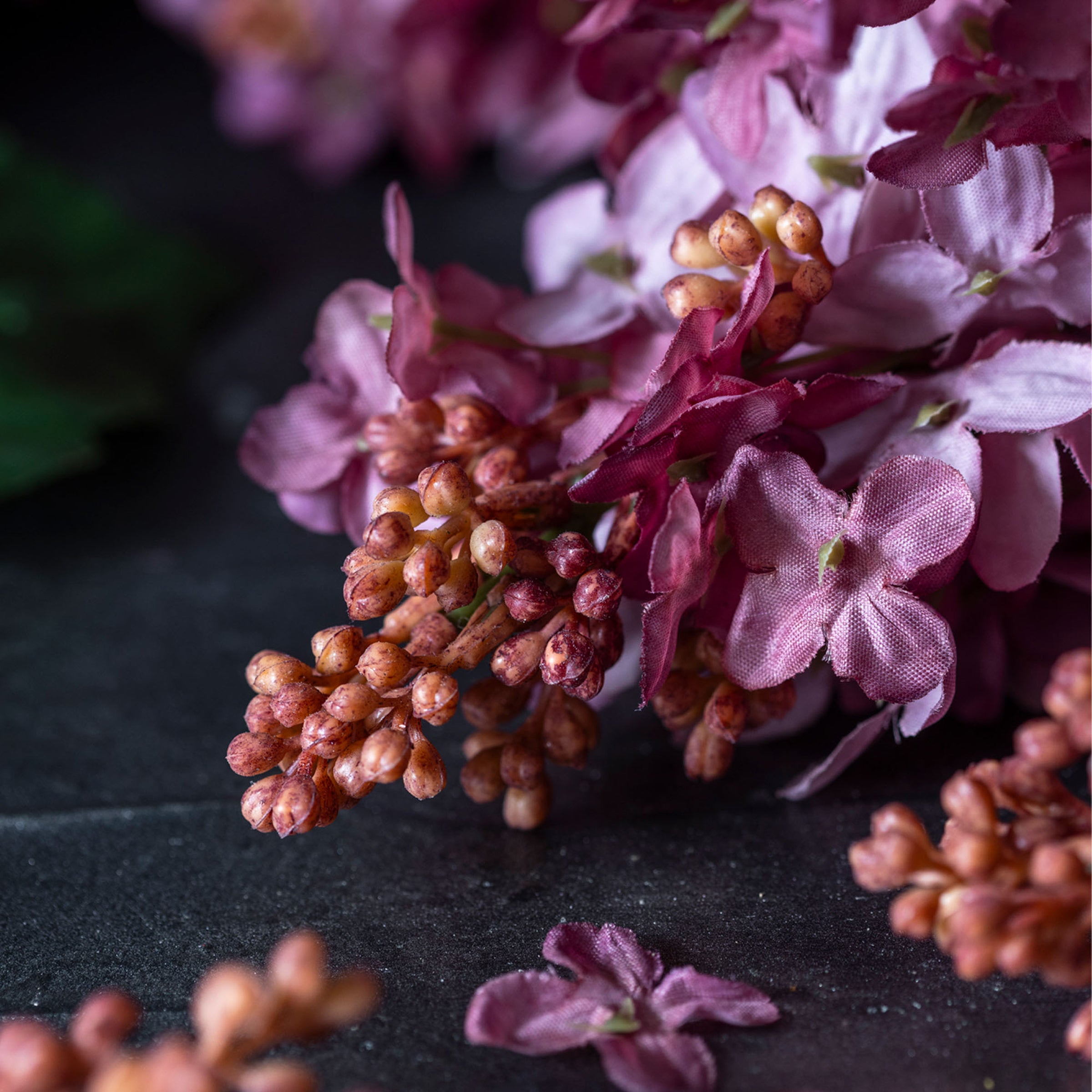 Artificial Sunset Cone Hydrangea Stem - Image 3