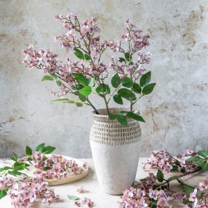 Artificial Blush Japanese Cherry Stem