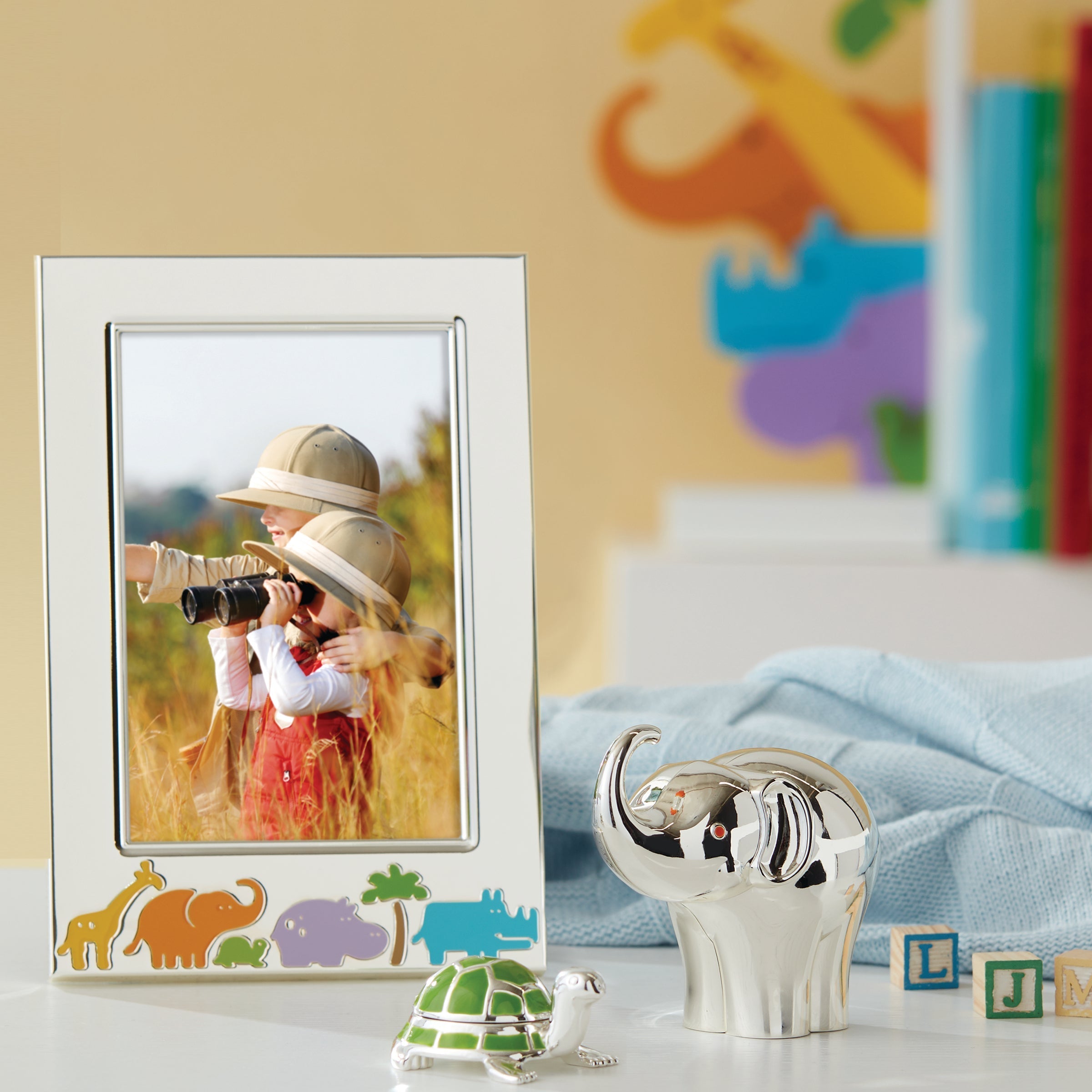 Jungle Parade Silverplate 4x6 Photo Frame - Image 2