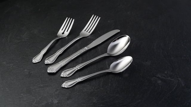 True Rose 45-Piece Flatware Set - Image 4