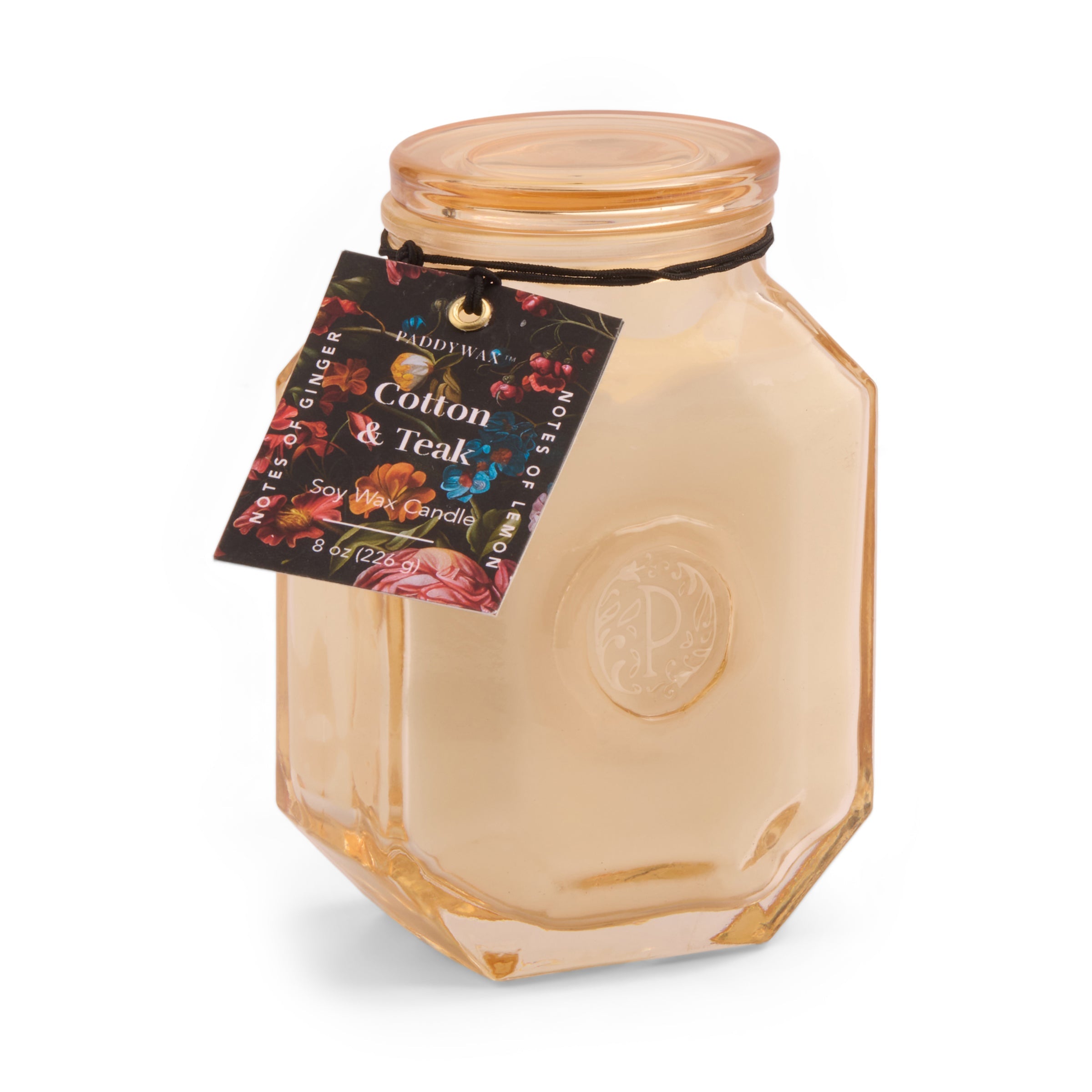 Botanica Cotton & Teak 8oz Candle - Image 5