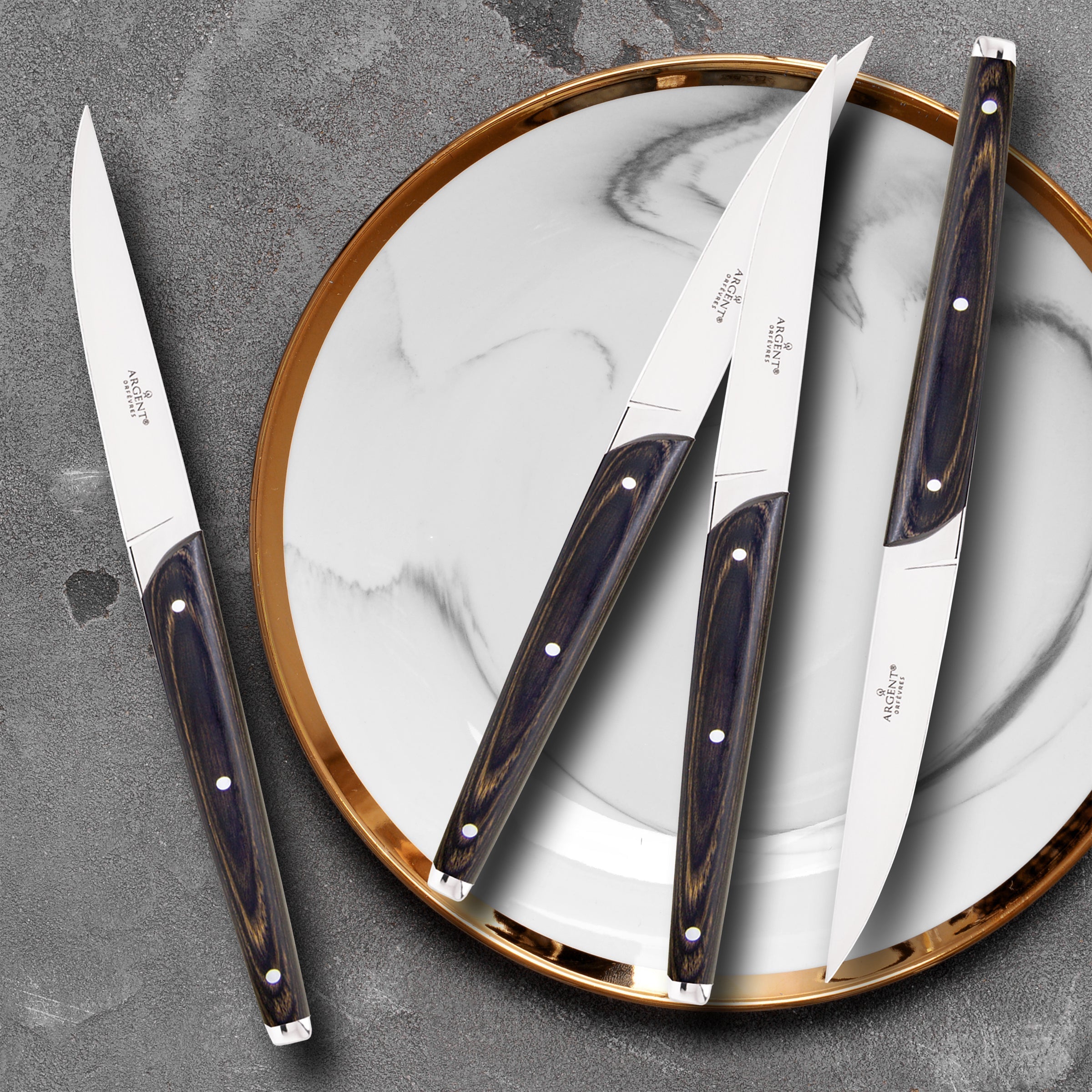 Pakkawood Steak Knives. Set of 4 - Image 3