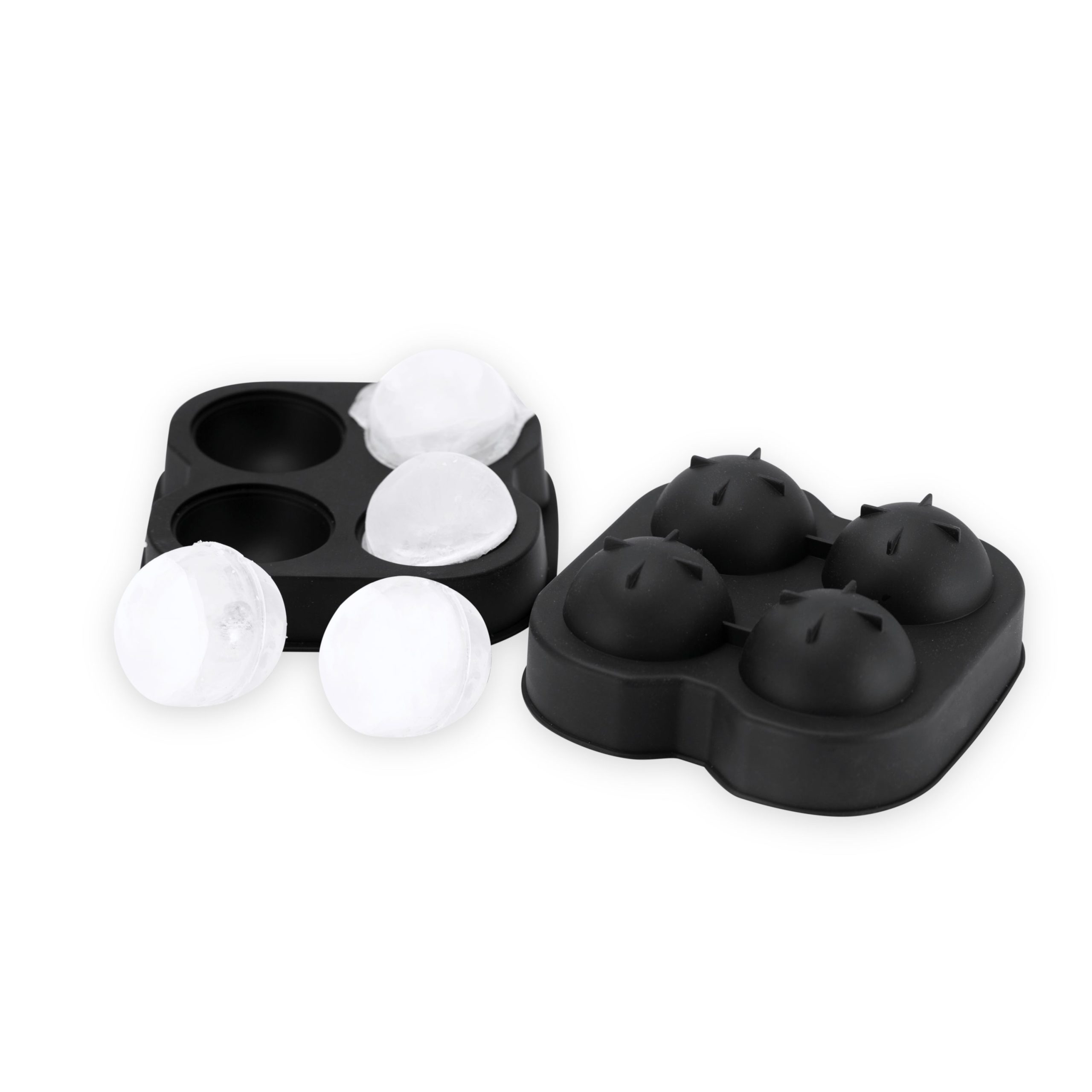 Black 4 Sphere Silicone Ice Mold - Image 2