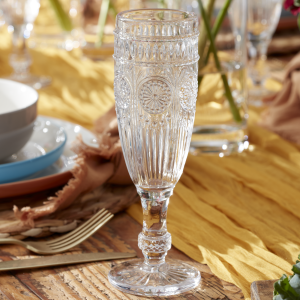 Alternative view of Fiesta Flutes. Set of 6