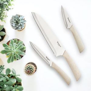 Alternative view of Harvest 3-Piece Cutlery Set with Blade Guards