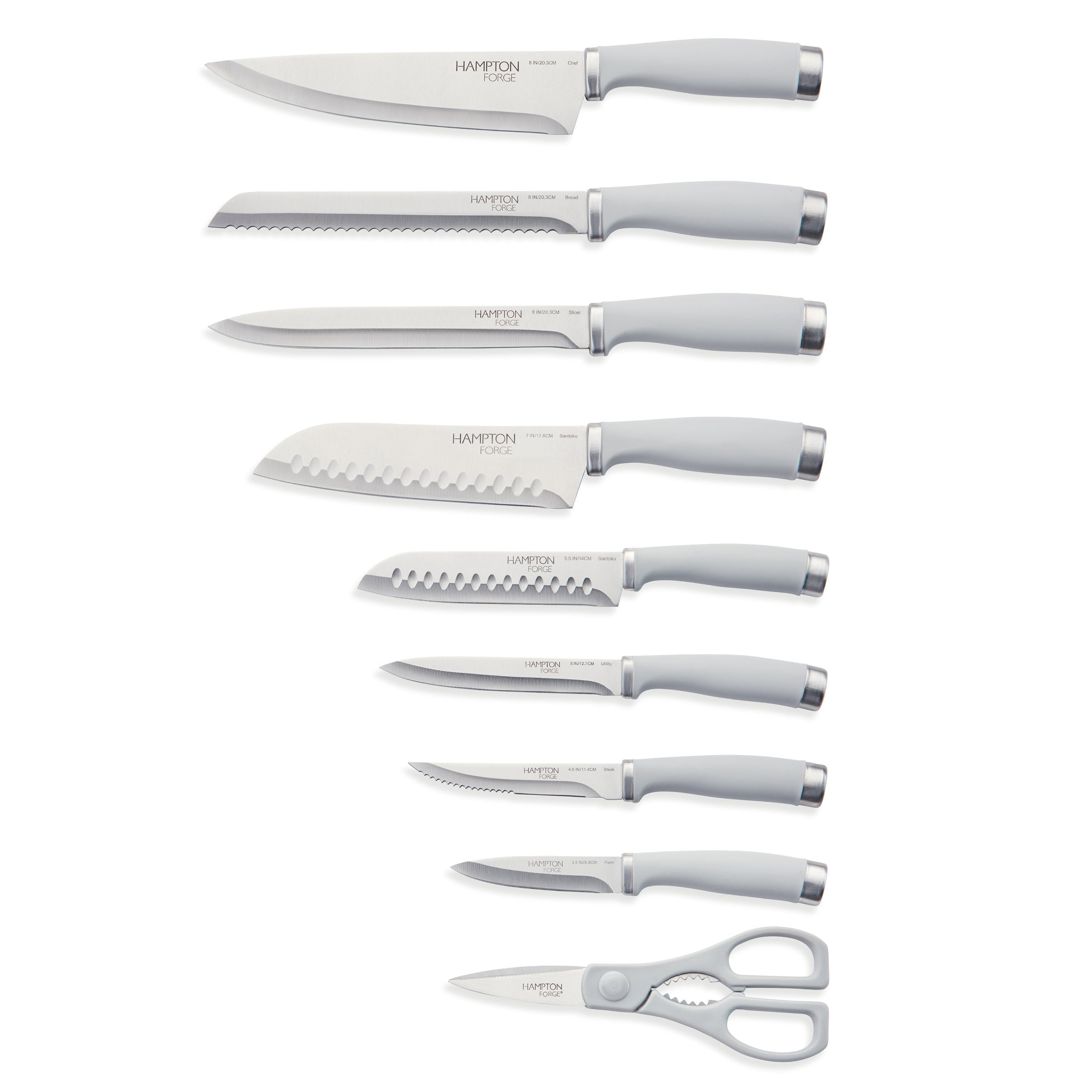 Epicure Cool Grey 15-Piece Cutlery Block Set - Image 3