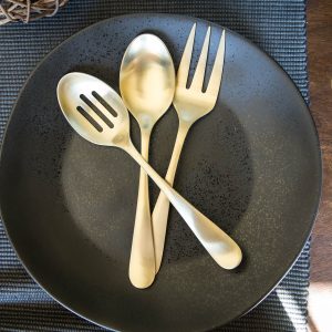 Alternative view of Rhiannon Champagne Satin 3-Piece Hostess Set