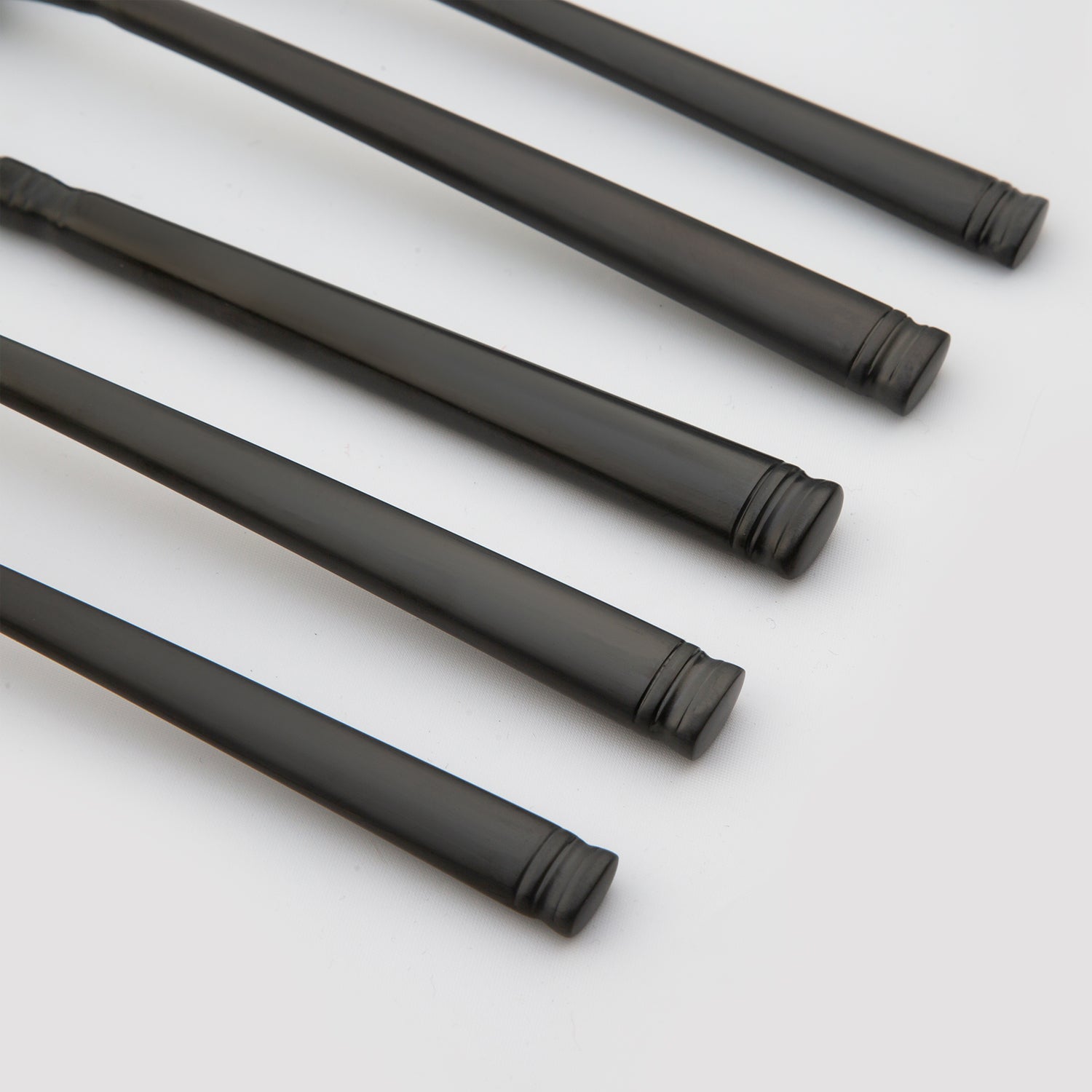 Emmy Black Satin 20-Piece Flatware Set - Image 3