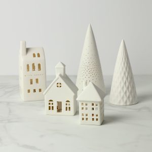 Alternative view of Illuminated Modern Village 5-Piece Set
