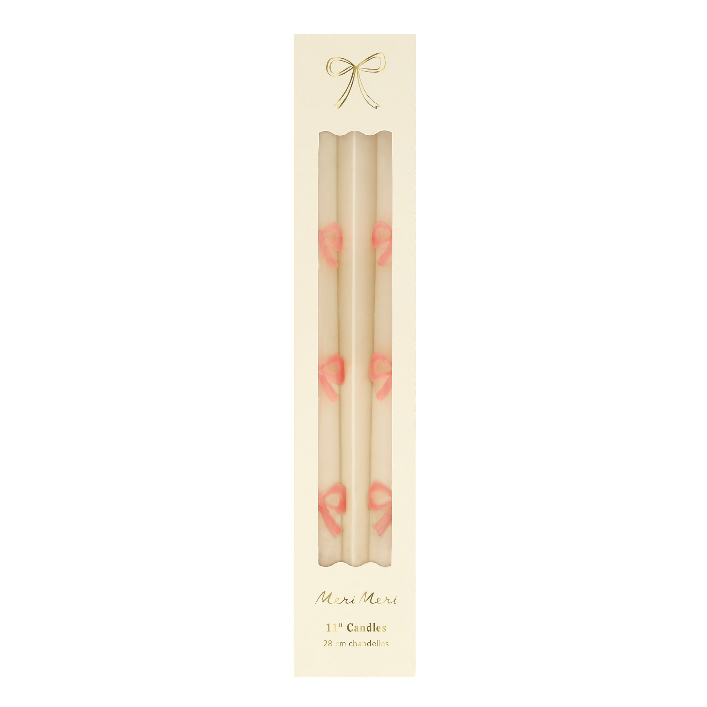 Pink Bow Taper Candles. Set of 2 - Image 6