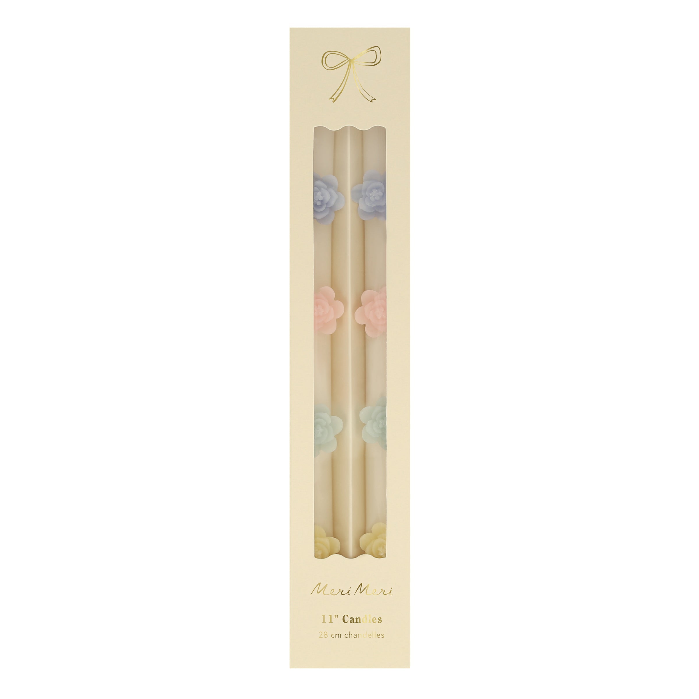 Pastel Flowers Taper Candles. Set of 2 - Image 7