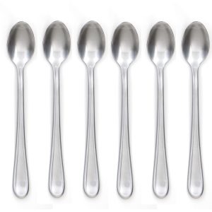 Malibu Satin Iced Tea Spoons. Set Of 6