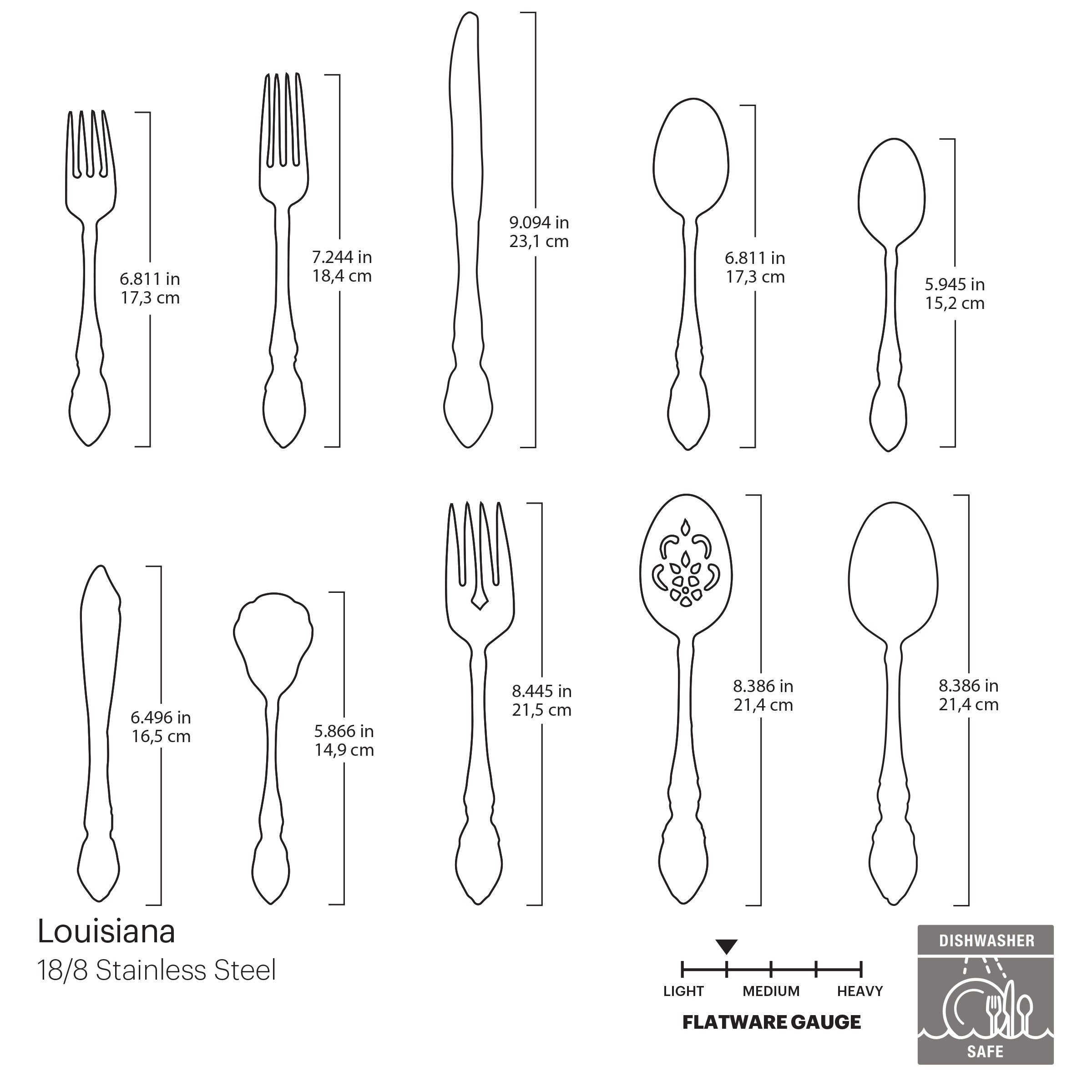 Louisiana 45-Piece Flatware Set - Image 4