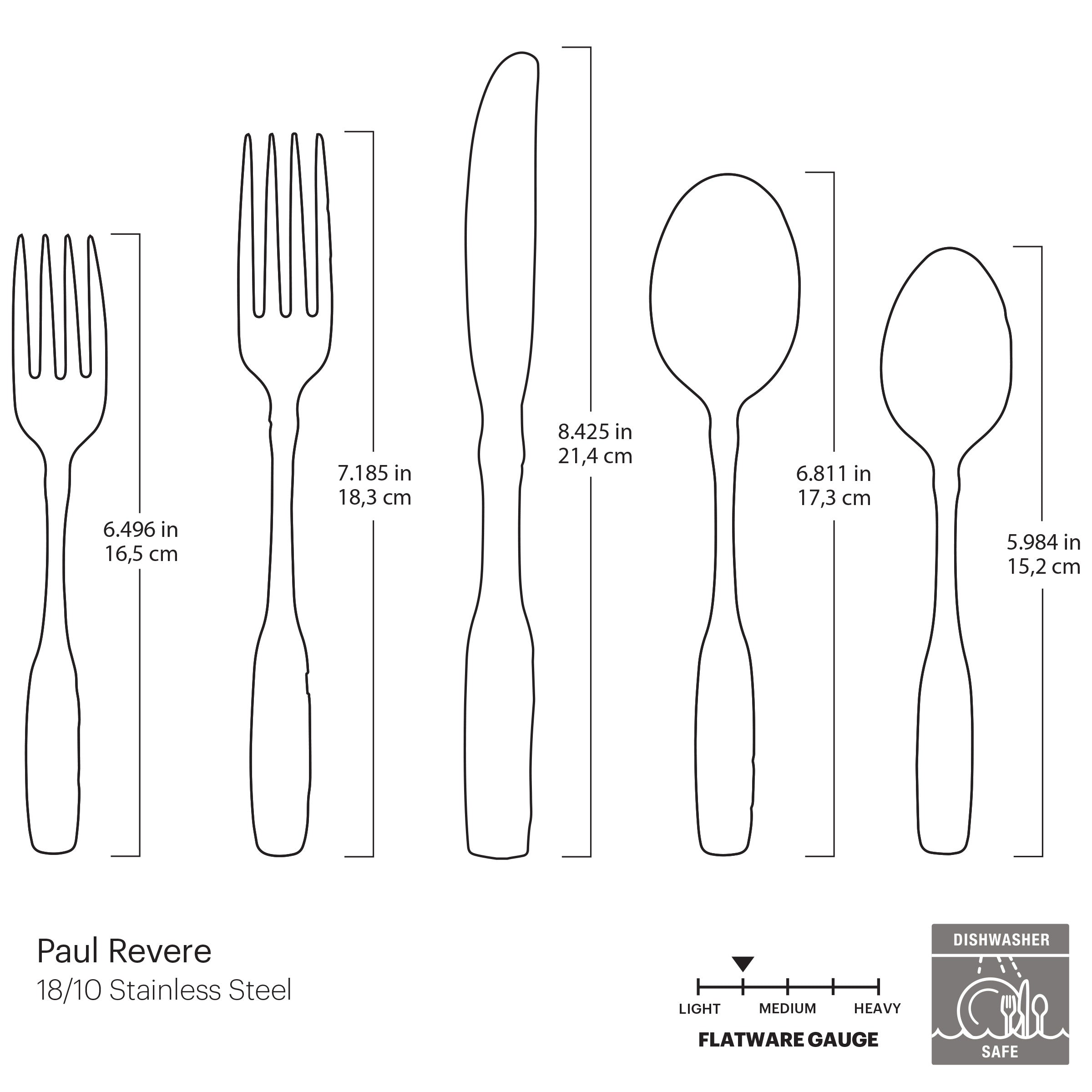 Paul Revere 5-Piece Place Setting - Image 3