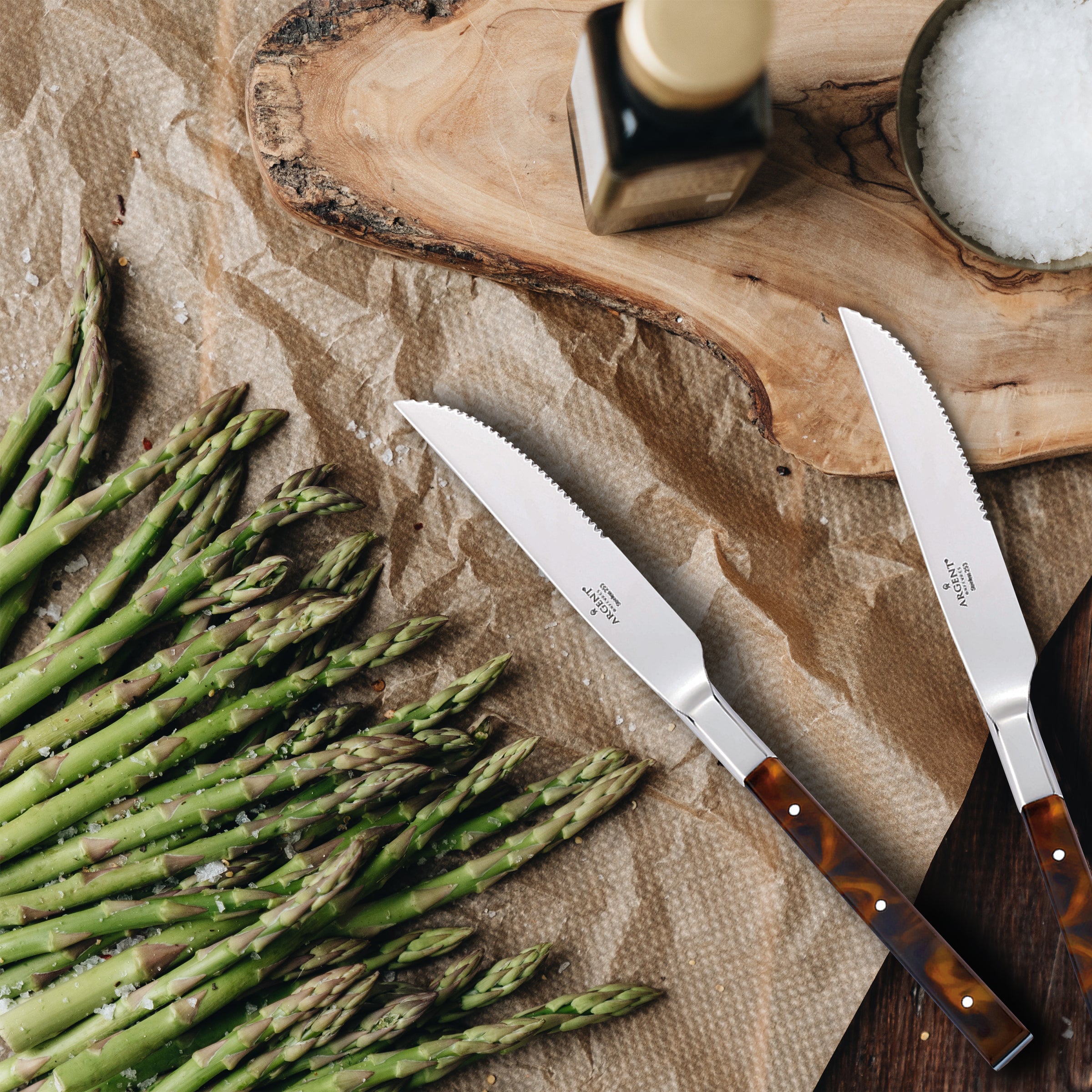 Tortoise Steak Knives. Set of 4 - Image 3
