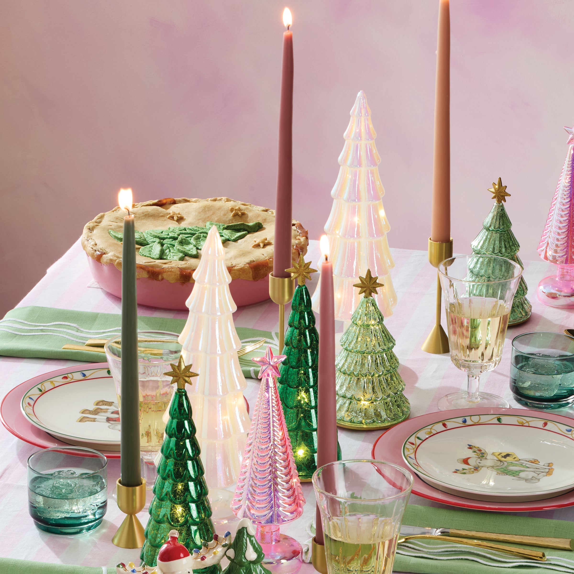 Dipped Petal 12 Taper Candle Pair. Set of 2 - Image 3