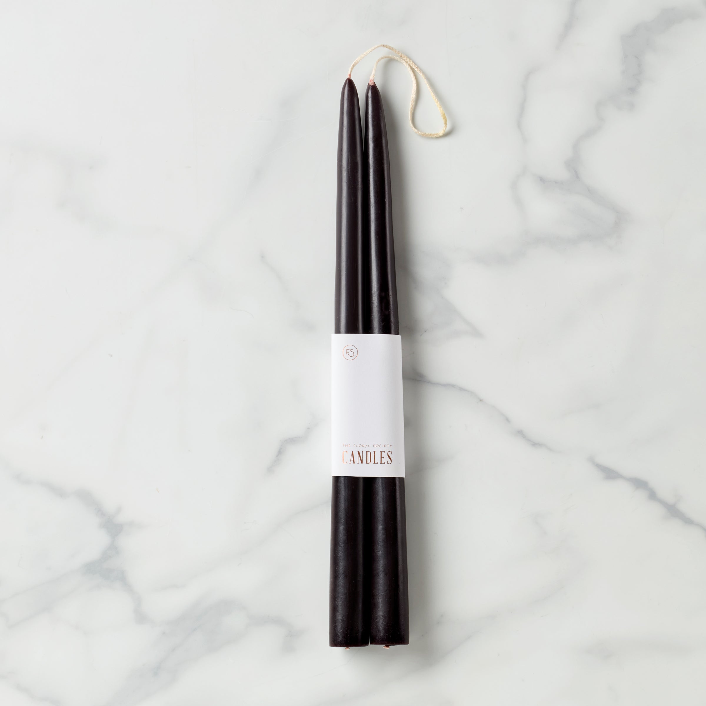 Dipped Smoke 12 Taper Candle. Set of 2