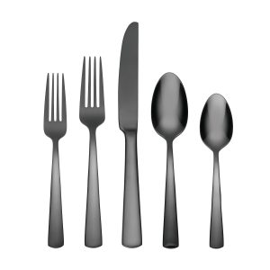 Aptitude Midnight Glossy 20-Piece Flatware Set