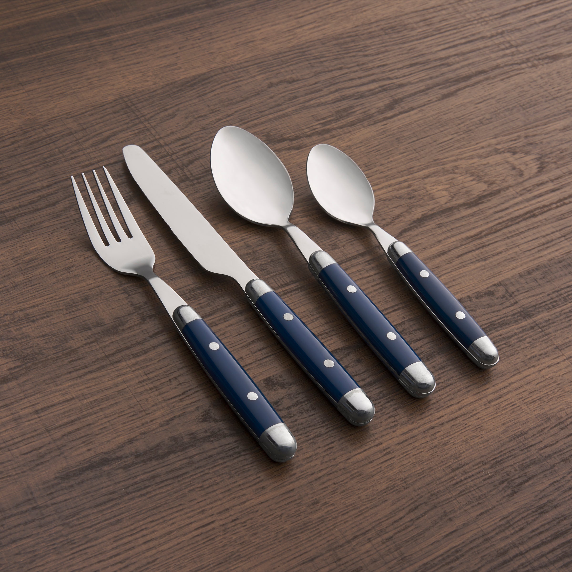 Jubilee Blue 16-Piece Flatware Set - Image 3