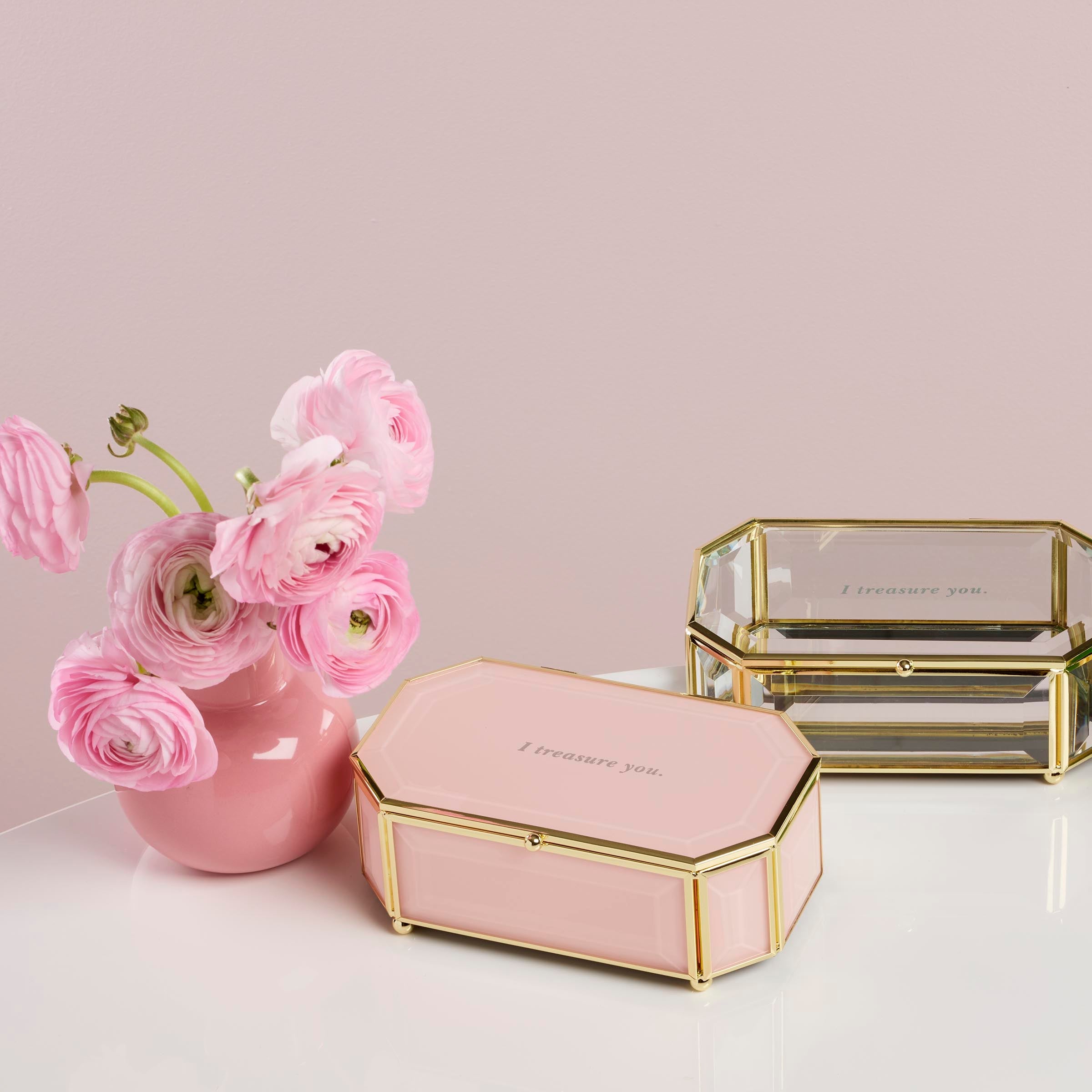 I Treasure You Pink Jewelry Box - Image 3