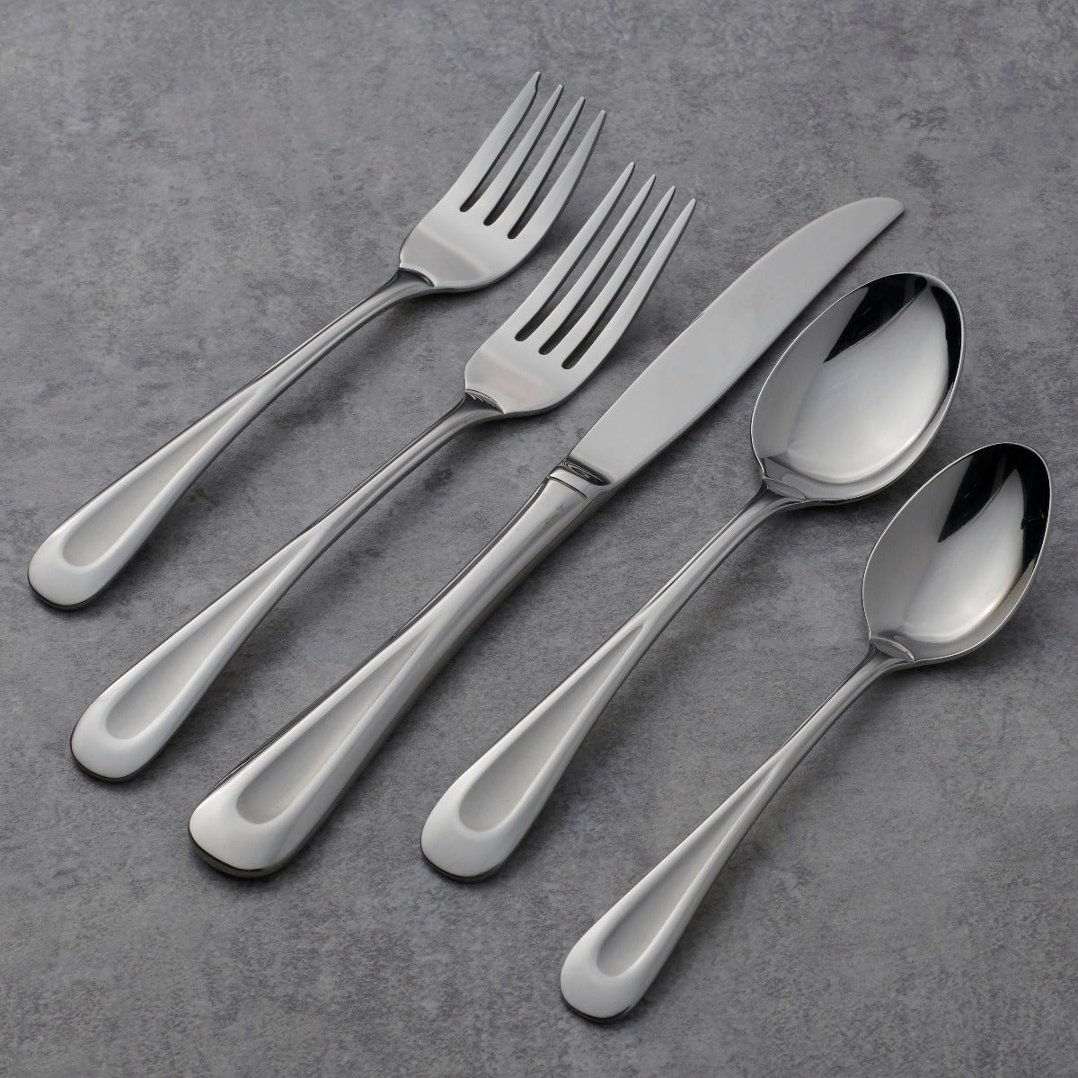 Satin Sand Dune 45-Piece Flatware Set - Image 2