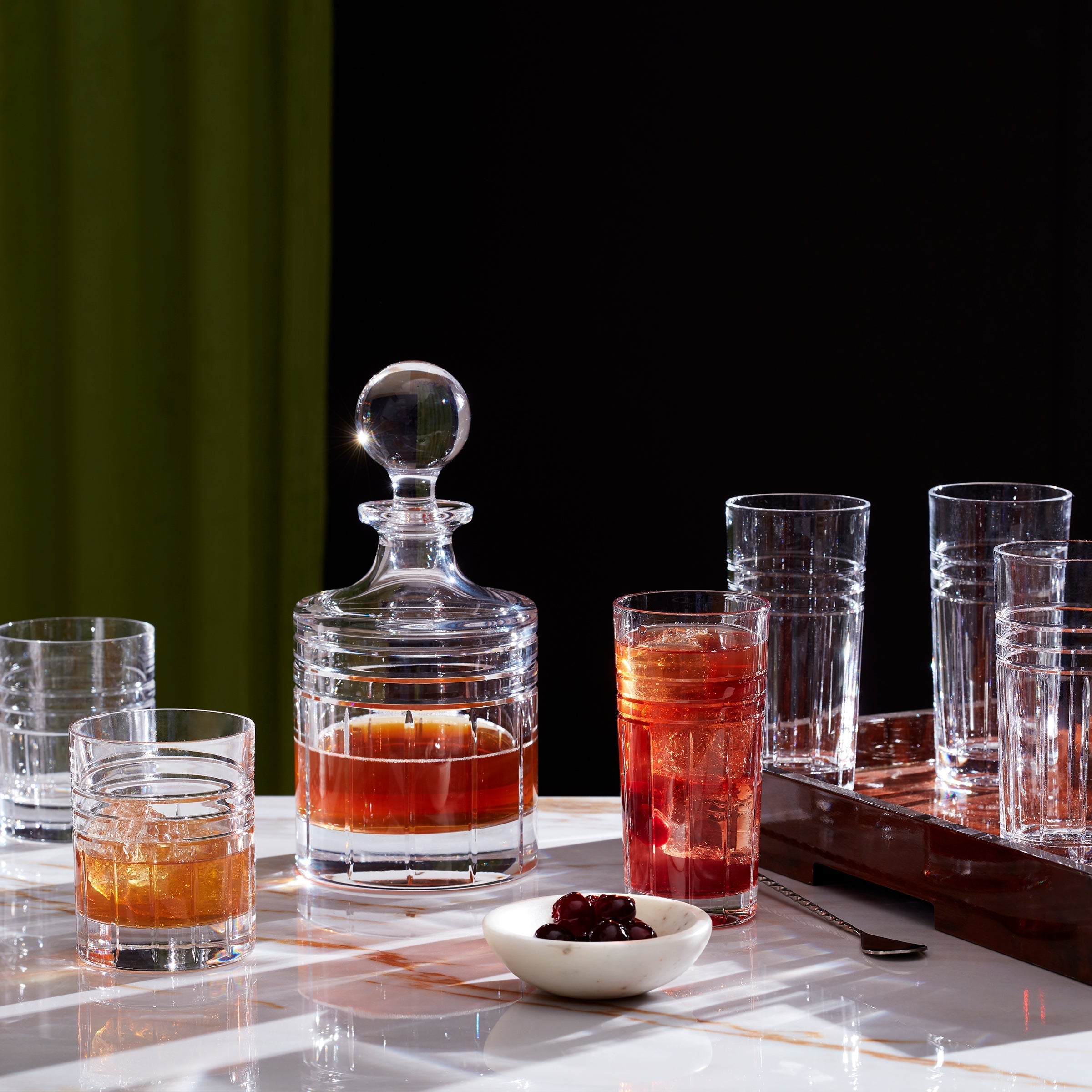 Tempo Crystal Double Old-Fashioned Glasses. Set of 4 - Image 3