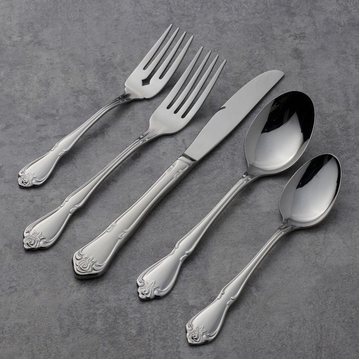 True Rose 45-Piece Flatware Set - Image 2